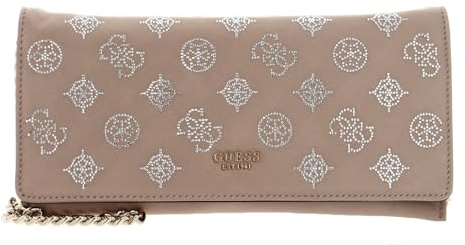 GUESS Gilded Glamour Mini Flap Clutch Champagne