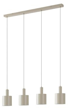 Lindby Pendelleuchte Ovelia (Modern) in Creme aus Metall (4 flammig, E27) - Deckenlampe Esstischlampe Hängelampe Hängeleuchte Küchenleuchte