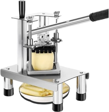 VhoMes Herramientas de Cocina, Patatas Fritas manuales, Cortador de Patatas Fritas, cortadora de Frutas y Verduras, máquina picadora (Size : 10mm)