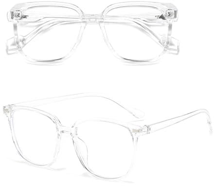 Yerozhui Blaulichtfilter Brille Computerbrille Gaming Schutzbrille,blaulichtfilter Brille Herren Weiß,TR90 Brillenfassung,Blaulichtbrille UV Blockiert,Augenbelastung Reduzieren,Mode Für Damen Herren