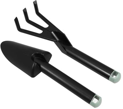 SEWOART Leichtes Gartenset Mit Schmaler Pp-pflanzkelle Zinken-harke Robustes Handgerät Für Garten Strand Vielseitig Kompakt Langlebig Und Tragbar