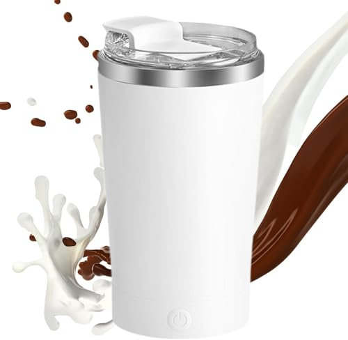 Tazza da caffè con agitazione magnetica - Tazza da caffè con agitazione automatica, elettrica portatile | Bicchiere da caffè agitatore magnetico in acciaio inox per caffè, tè, cioccolata calda, latte