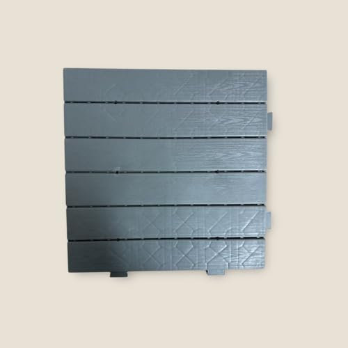 Terrassenfliesen Terrassen Boden Fliesen 50x50cm Grau Kunststoff 1m2