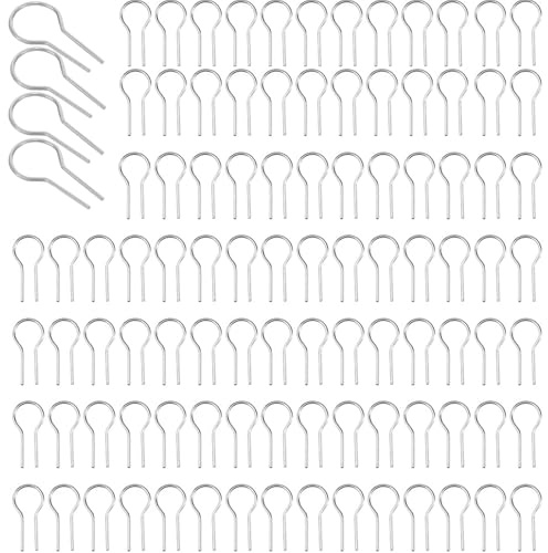 SKDFHOD 100 pezzi Ceramica di Supporto del Telaio Ganci Strumenti, Ago per Bruciare Gioielli Sospesi in Ceramica Ago Speciale Refrattario, Per Decorazioni, Strumenti per il fai da te Metallo