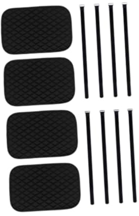 Ysyqkn 4 Stück Bunk Bed Ladder Pads mit Anti Rutsch Punkte Und Acht Verstellbaren Befestigungsriemen Zur Sicheren Fixierung auf Der Leiter Aus PU Nylon