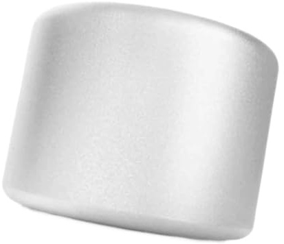 Zambuph Stiftehalter aus Aluminiumlegierung, kompakter Make up Pinselhalter, runder Schreibtisch Organizer, Stiftebecher, Silber, 3x3x4cm