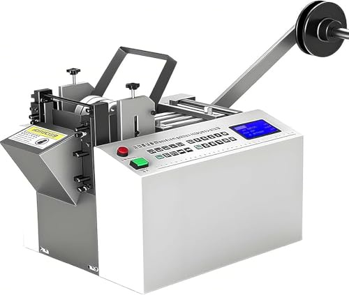 Macchina da taglio per tubi termoretraibili completamente automatica,tagliatubi elettrico da 300 W con controllo tramite microcomputer,precisione di taglio 0,1 mm,per manicotti, tubi in gomma/plastica