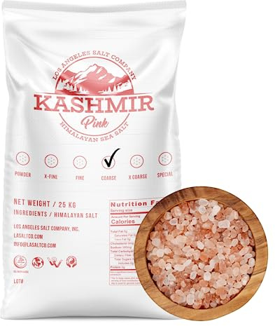 LA Salt's Kashmir Pink® Himalayan Salt, Coarse Grain (2-3mm), 55 Pound Bulk Bag