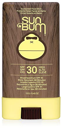 Sun Bum Original SPF 30 Sun Cream Face Stick, Vegan and Reef Friendly Sunscreen with Vitamin E, Broad Spectrum UVA/UVB Protection, Cruelty Free and Water Resistant, 13g