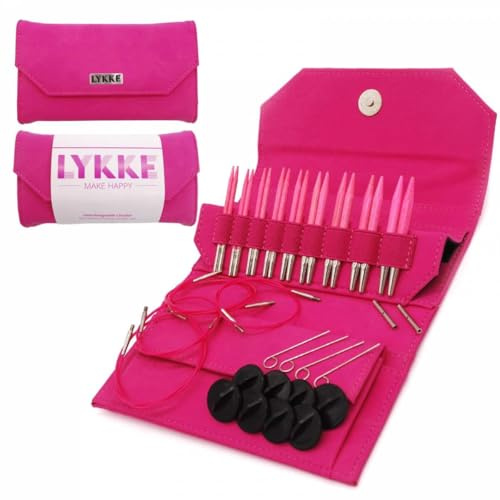 Lykke Nadelset austauschbare Nadelspitzen, Holz, Blush, 9 cm 194-5167209-000000