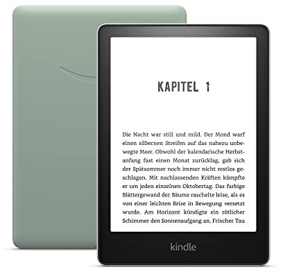Zertifiziert und generalüberholt Kindle Paperwhite (16 GB) – Jetzt mit 6,8-Zoll-Display (17,3 cm) und verstellbarer Farbtemperatur – mit Werbung - Agavengrün