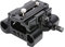NICEYRIG Placa Base Quaick estándar de Doble Agujero con Abrazadera de riel de Barra de 15 mm, Placa de Montaje de trípode de cámara Ajustable de Altura para Abrazadera de barra-545