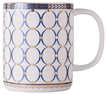 Tazzine caffè Tazza da caffè Tazza di tè Tazza con Motivo Creativo con Manico Tazza da caffè in Ceramica Regalo Multifunzionale Tazzine di Caffe Tazze da caffè (Color : Pink A, Size : 350ML)