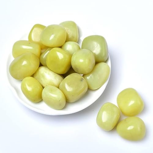 EFLAL Geschenk Natürlicher Kristallkies Quarz s Exemplar Stein Dekor Aquarium Kristallstein (Farbe: Gelb, Größe: 4-5 cm)