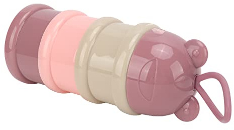 Boîte de Lait en Poudre, Boîte de Lait en Poudre pour bébé, Distributeur de Formule Facile à Transporter, Détachable pour la Chambre des Tout-petits (rose clair)