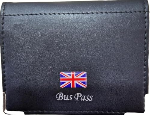 Union Jack Bus Rail Pass Travel Card Credit ID Oyster Holder Coin Purse Zipped Faux Leather 4 Slots 1 Zip Compartment