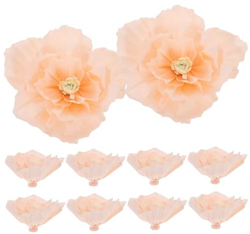 AOKWAWALIY 10St hochzeitsdeko Wohnkultur Ornament Blumenschmuck aus Papier selber Machen Papierblumen zum Basteln dreidimensional schmücken Wandblume Krepp-Papier Kulissen Requisiten