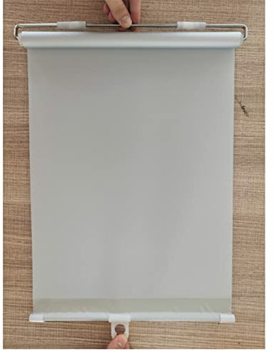 Verdunkelungsrollo, Saugnapf-Thermo-Rollos, stanzfrei einziehbarer Balkon-Sonnenschutz, Sonnenschutz-Isolierung, Schattierungsvorhang, Fenster-Rollo, Küche, Büro, Auto, Sichtschutz (B 58 x H 125 cm (2