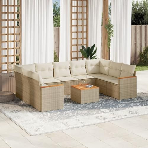 Festnight Loungemöbel Set mit Stauraum Gartenlounge XXL Groß Garten Lounge Rattan Sofa Outdoor Polyrattan Gartensofa Terrasse Terrassenmöbel Gartenmöbel Ecklounge Couch Sitzgarnitur