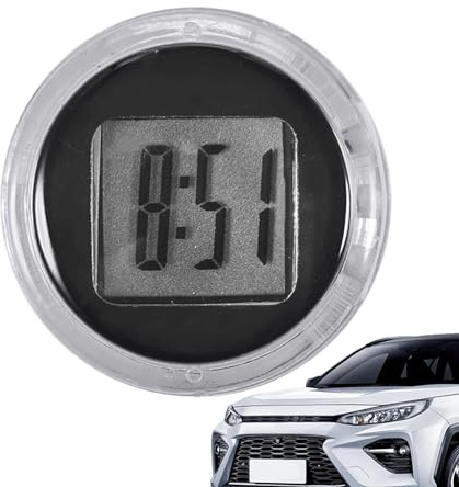 Generisch Motorraduhr, ni uhr digital, ni thermometer, Motorrad-Montage, stoßfest, wasserdicht, klein, selbstklebend für Fahrrad, Auto, Elektrofahrzeug