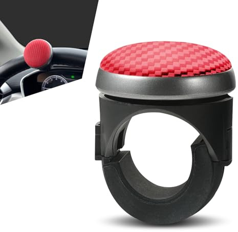 getfay 1 elevador de volante de automóvil, bola de asistencia antideslizante de silicona con una sola mano, rotación de 360 grados, perilla de control de volante giratoria de 360 grados, universal