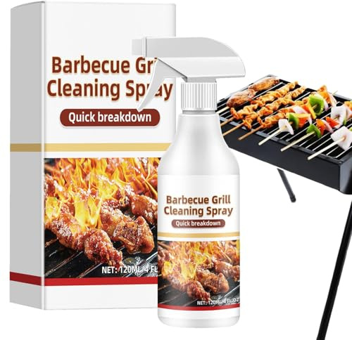 Spray nettoyant pour grill, barbecue et gril - Spray nettoyant multifonction pour pique-nique en plein air, camping
