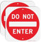 Faittoo Large Do Not Enter Sign - 2 Pack - 30 x 30 cm Rust Free .040 Aluminum - UV Protected, Waterproof, Weatherproof and Fade Resistant - 2 Pre-drilled Holes