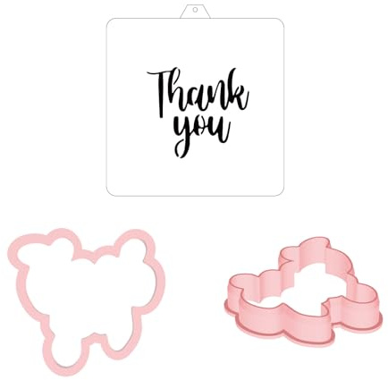 Cookie Cutter and Stencil Bundle Royal Icing Cookies Stencils Paint Your Own Biscuit Bakery Starter Kits Royal Icing Fondant Cutters Birthday Wedding Holiday Cookies Painting Coloring Pages Comb