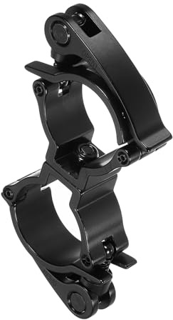 sourcing map Serre-joint en alliage d'aluminium pour tuyau d'éclairage de scène pour tube OD de 4,8 à 5,1 cm, charge maximale de 100 kg, double boucle, 1 pièce