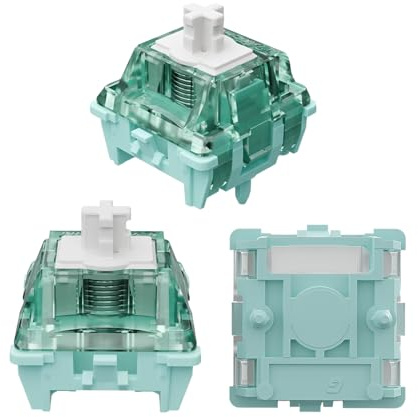 GUYEKS Gateron Magnetic Jade Pro Keyboard Switches, Linear Factory Pre-lubed Freely Setting Pre-Travel 20mm Longer Spring Key Switches Only for Magnetic Gaming Keyboard(72PCS)