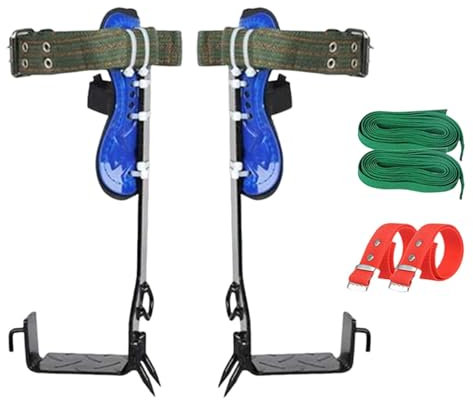 Kletterspitzen für Bäume – Klettersporn, professionelle Werkzeuge für Arbeiten mit spitzen Bäumen | Kletterausrüstung mit verstellbaren Spitzen, rutschfestes Pedal, Equ