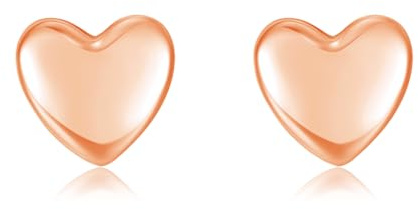 Estrellique 925 Sterling Silber Ohrstecker - Klein, Stern/Herz/Kreuz für Damen Mädchen - Hypoallergen Knorpel Schlafen Ohrringe, 5mm Einfach - Geschenke