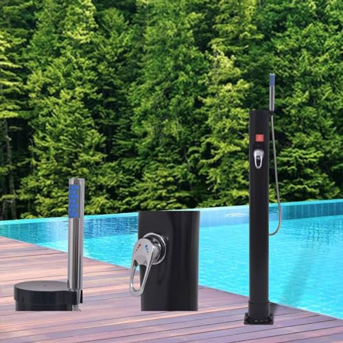 Xichuzi Solardusche 8 L PVC Stahl, Gartendusche Aussendusche, Solar Dusche Für Garten, Garten Dusche, Pool Dusche, Garten Brause, Solardusche Für Garten