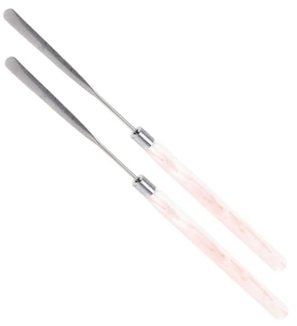 BESTYASH 2stücke Mischer-spatel Aus Metall Für Flüssige Grundierung Make-up Hautpflege Und Schönheitswerkzeuge Zum Mischen Und Auftragen