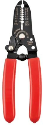 Precisions - Pinza spelafili per elettricisti, in robusto acciaio al carbonio, per grandi prestazioni