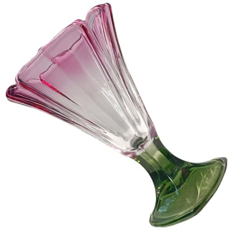 Healifty Coupe Verre Tulipe Colorée pour Jus Milk Shake et Cocktail et Stable pour Bar Fête et Usage Domestique sans Substances Nocives
