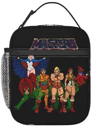 Masters of The Universe Cartoon Insulated Lunch Bag Storage Food Box Portable Cooler Thermal Bento Box for School Office