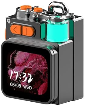 Tosuny Tragbarer Mi NI Bluetooth Lautsprecher, Drahtloser Stereo Outdoor Lautsprecher mit LED Touchscreen & Mic, Deep Bass & Leistungsfähigem Sound, BT5.4, Kleine Intelligente