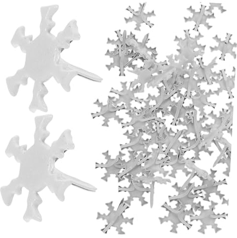 SEWACC 300 Pezzi Mini Brads Metallo Fiocco di Prong Piccoli Fermagli per Carta Resistenti per Scrapbook Progetti Artistici e Materiale Scolastico Natale
