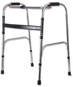 CEWROM Leichtgewicht Gehgestell mit Scharnieren, Klappbarer Gehhilfe für ältere Menschen, Rollator Ohne Rollen Leicht Klappbar und Höhenverstellbar für ältere Menschen, Behinderte, Behinderte