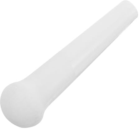 Keramik Stößel 11cm Weiß für Manuelles Mahlen und Zerkleinern | Knoblauch Stampfer, Kleiner Stößel, Medizin Mahlstab, Multifunktionales Küchenwerkzeug