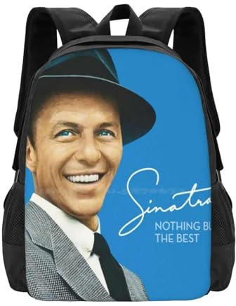 ASDCTYTKO Frank Sinatra Nichts als die besten großvolumigen Schulrucksack-Laptoptaschen Trend-Festivalgeschenk der 80er