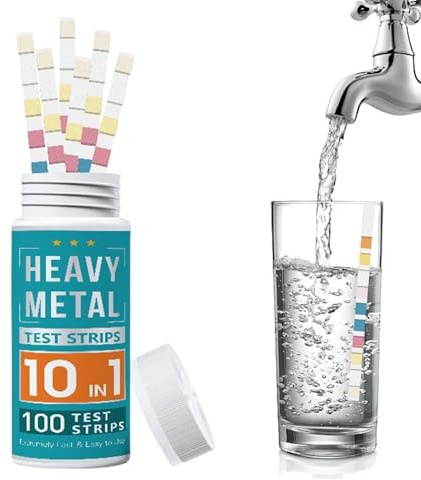 Kit di analisi 'acqua del pozzo, multimetro portatile di facile lettura, kit per analisi 'acqua di pozzo e casa, per rubinetto, spa, vasca da bagno, lago e consumo