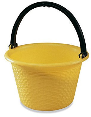 CESTA PANIERE PER AGRUMI FRUTTA LT.15 COLORE GIALLO MANICO FISSO