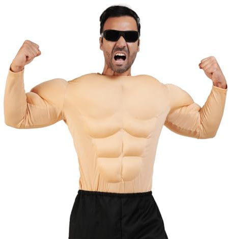 SEA HARE Erwachsenes Bodybuilder Muskel-Kostüm der Männer