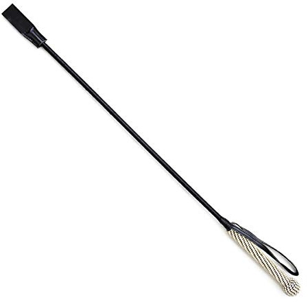 Yikoly Peitsche sex sm leder Erotik Spanking Paddel Gerte Bondage Fetisch Bettfesseln Slave Flitter Strass Lange Flogger Rollenspielen Sex Spielzeug für Paare Anfänger -61CM