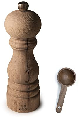 Peugeot Paris Nature - Macinapepe con paletta in legno, 17,8 cm