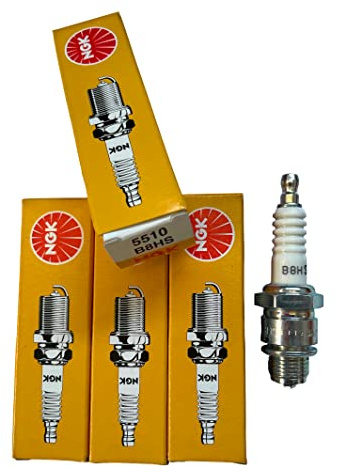 Set 4 Candele dí accensione compatibili con NGK B8 HS Filetto Corto