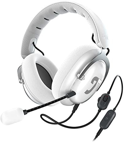 Teufel ZOLA - Cascos Auriculares para videojuegos HD con innovadora personalización DTS USB 7.1 Surround Sound (negro) (gris claro)