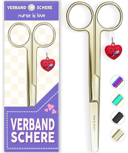 Mayo Ciseaux infirmiere, ciseaux infirmier bout rond | infirmiere accessoires avec motifs uniques à pansement compressif | lames aiguisées inox | idéal trousse de secours